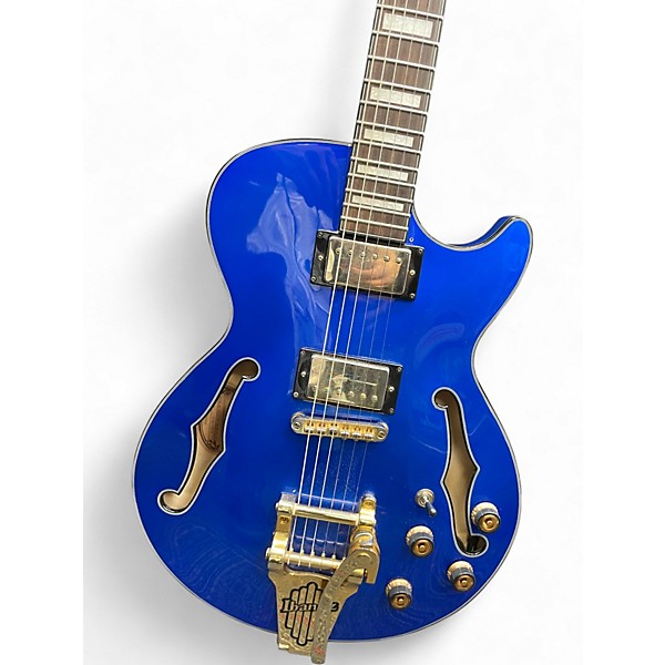 Used Ibanez AGS73T-SLB Starlight Blue Hollow Body Electric Guitar