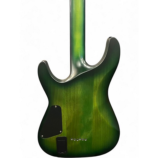 Used Schecter Guitar Research C1 Platinum Emerald Green Solid Body Electric Guitar
