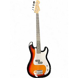 Used Donner P Style 3 Tone Sunburst Electric Bass Guitar