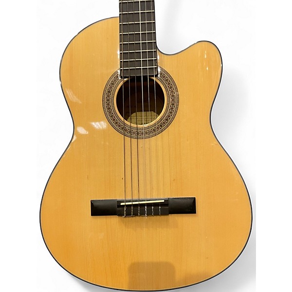 Used Lucero LC100CE Natural Classical Acoustic Electric Guitar