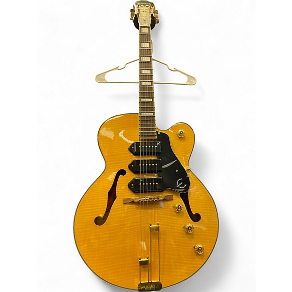 Used Epiphone Zephyr Blues Deluxe Natural Hollow Body Electric Guitar