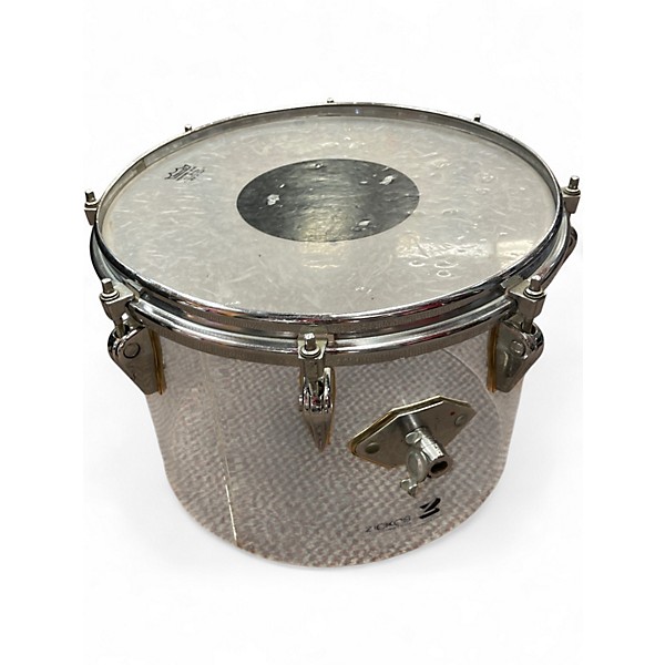 Used Zickos 3 Piece MODEL 400 ACRYLIC CLEAR Drum Kit