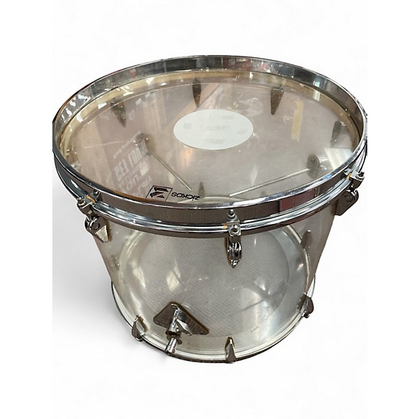Used Zickos 3 Piece MODEL 400 ACRYLIC CLEAR Drum Kit