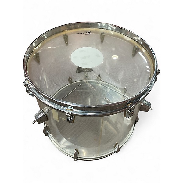 Used Zickos 3 Piece MODEL 400 ACRYLIC CLEAR Drum Kit