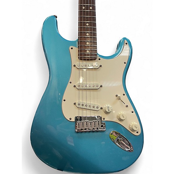 Used Fender 50th Anniversary American Stratocaster blue metal flake Solid Body Electric Guitar