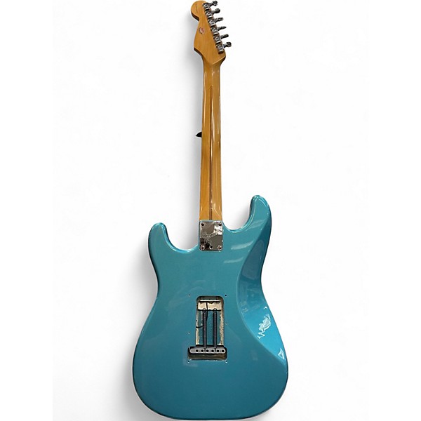 Used Fender 50th Anniversary American Stratocaster blue metal flake Solid Body Electric Guitar