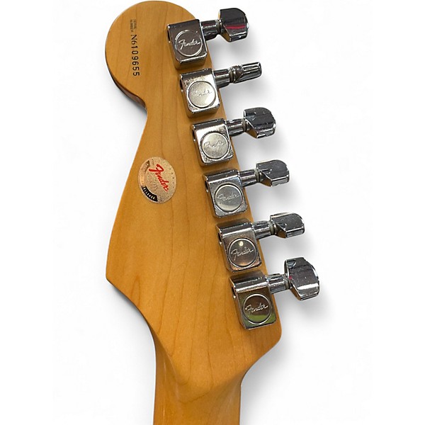 Used Fender 50th Anniversary American Stratocaster blue metal flake Solid Body Electric Guitar