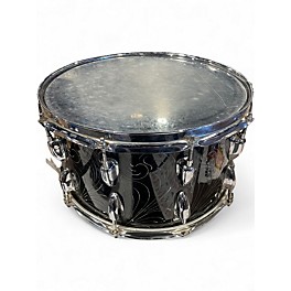 Used Herch 14in Limited Edition Engraved Steel Custom Black Drum