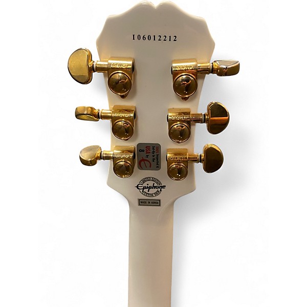 Used Epiphone INSPIRED BY GIBSON CUSTOM 1963 LES PAUL SG Classic White Solid Body Electric Guitar
