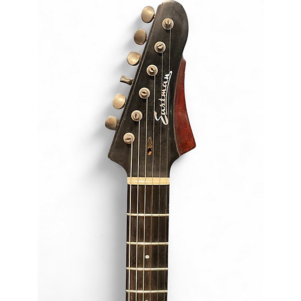 Used 2023 Eastman Juliet/v Bigsby Antique Black Hollow Body Electric Guitar