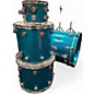 Used DW 4 Piece Collector's Series Blue Sparkle Drum Kit