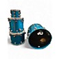 Used DW 4 Piece Collector's Series Blue Sparkle Drum Kit