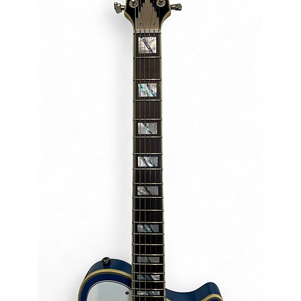 Used D'Angelico Deluxe Atlantic Blue Sapphire Solid Body Electric Guitar