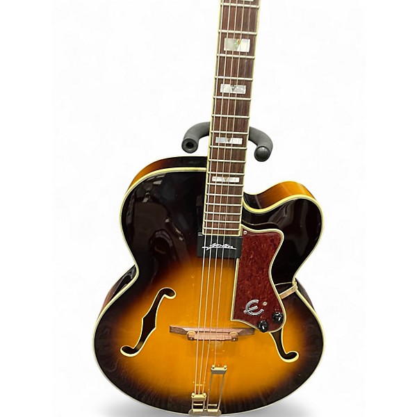 Used Epiphone EMPEROR AS SUNBURST Hollow Body Electric Guitar