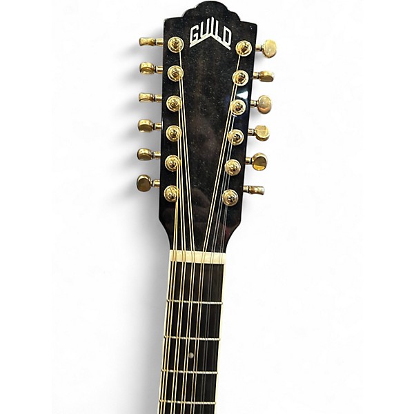 Used Guild f2512ce Natural Acoustic Electric Guitar