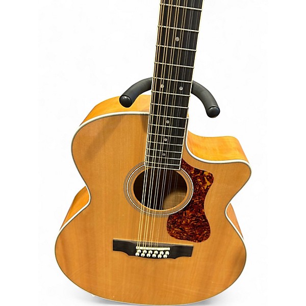 Used Guild f2512ce Natural Acoustic Electric Guitar