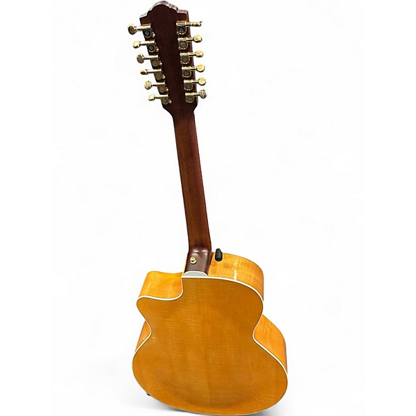 Used Guild f2512ce Natural Acoustic Electric Guitar