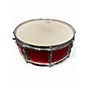 Used Ludwig 5X14 1963 Jazz Festival Snare Red Sparkle Drum thumbnail
