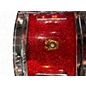 Used Ludwig 5X14 1963 Jazz Festival Snare Red Sparkle Drum