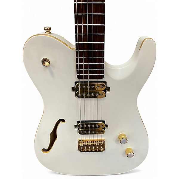 Used Chapman SAR63 Stone White Hollow Body Electric Guitar