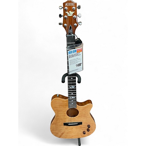 Used Kiesel Custom Guitars Craig Chaquico Natural Hollow Body Electric Guitar