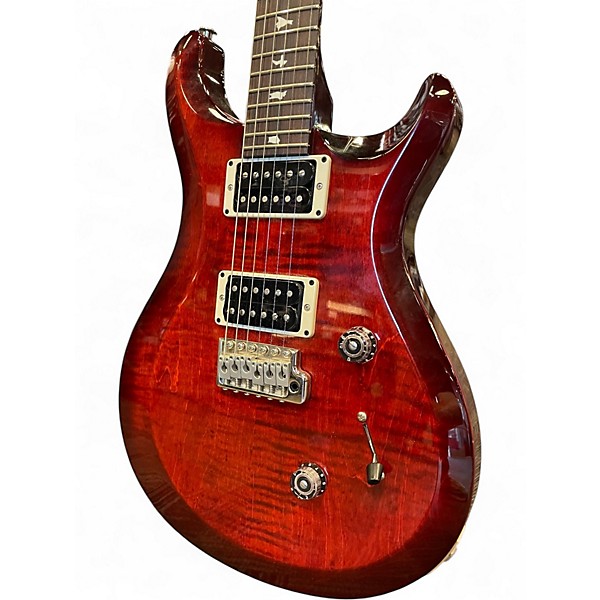 Used PRS S2 Custom 24 TRANS CHERRY Solid Body Electric Guitar