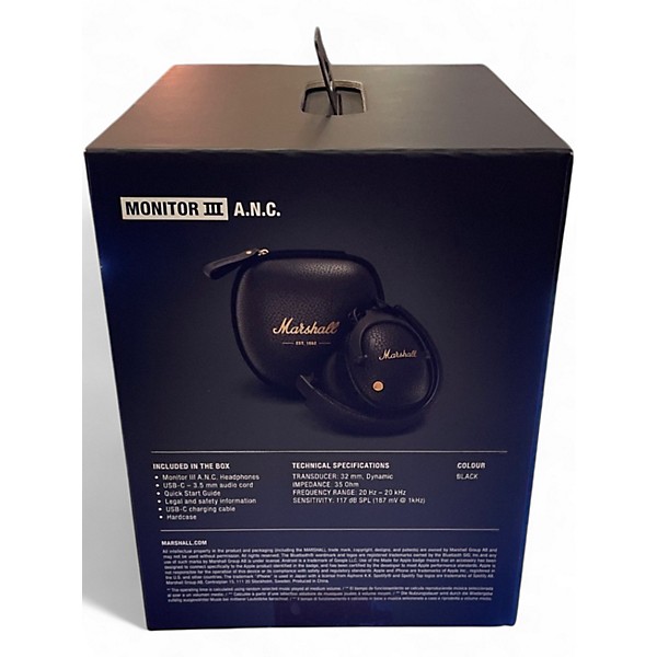 Used Marshall Monitor 3 Headphones