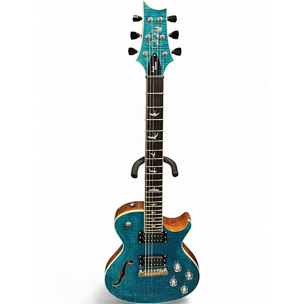 ギター PRS SE Zach Myers Myers Blue PRS SE Zach Myers Semi-Hollow Electric Guitar - Myers Blue