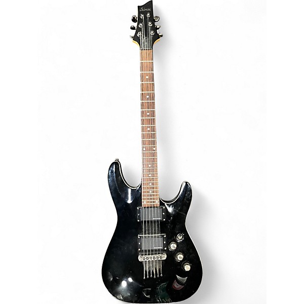 Used Schecter Guitar Research C1 Classic Ebony Solid Body Electric Guitar