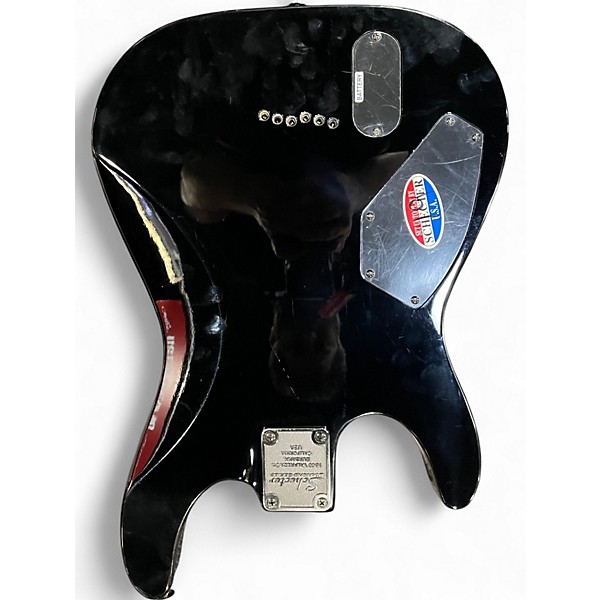 Used Schecter Guitar Research C1 Classic Ebony Solid Body Electric Guitar