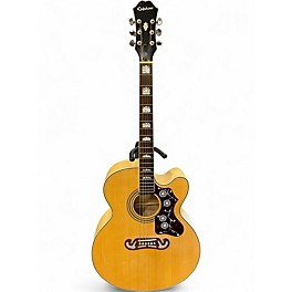 Used Epiphone EJ200CE Natural Acoustic Electric Guitar