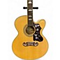 Used Epiphone EJ200CE Natural Acoustic Electric Guitar