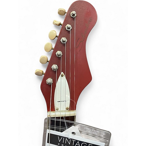 Vintage 1967 Silvertone 1488 Red Solid Body Electric Guitar