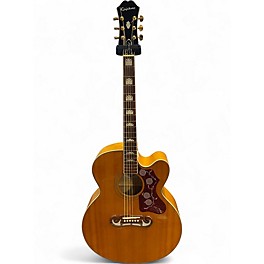 Used Epiphone J200CE STUDIO Natural Acoustic Electric Guitar