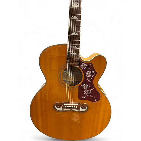 Used Epiphone J200CE STUDIO Natural Acoustic Electric Guitar