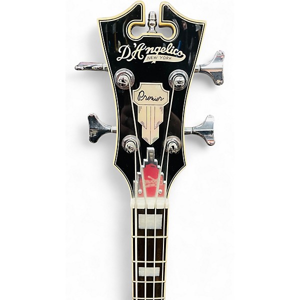 Used D'Angelico Premier Series DAPBASSBKCSPO HOLLOW BODY BASS Black Electric Bass Guitar