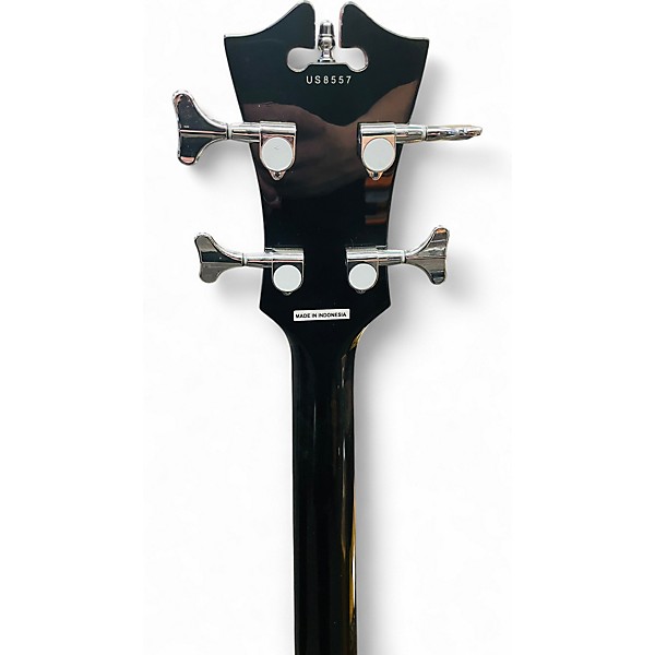 Used D'Angelico Premier Series DAPBASSBKCSPO HOLLOW BODY BASS Black Electric Bass Guitar