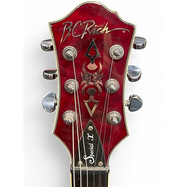 Used B.C. Rich Mockingbird Special X Red Solid Body Electric Guitar