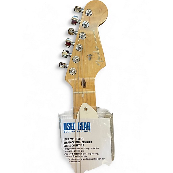 Used 2001 Fender Stratocaster Designer Series Cherry Solid Body Electric Guitar