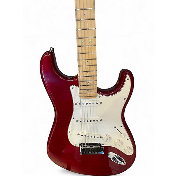 Used 2001 Fender Stratocaster Designer Series Cherry Solid Body Electric Guitar