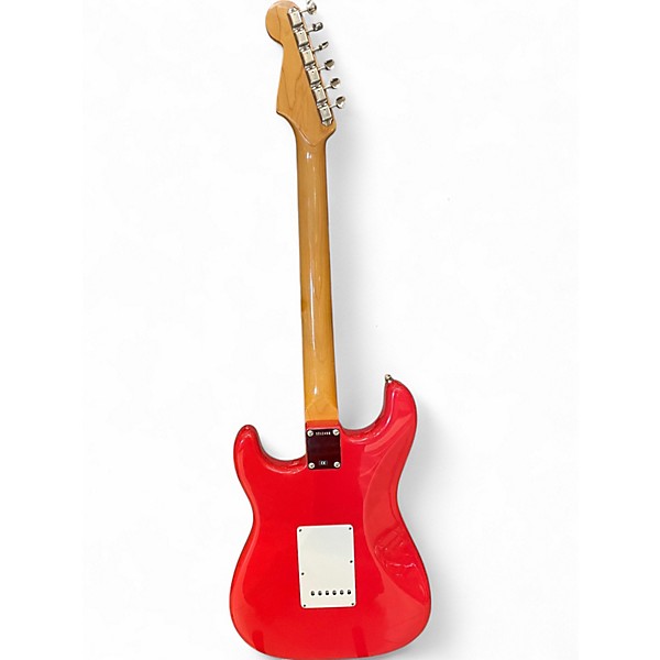 Used 2004 Fender Mark Knopfler Signature Series Stratocaster Fiesta Red Solid Body Electric Guitar