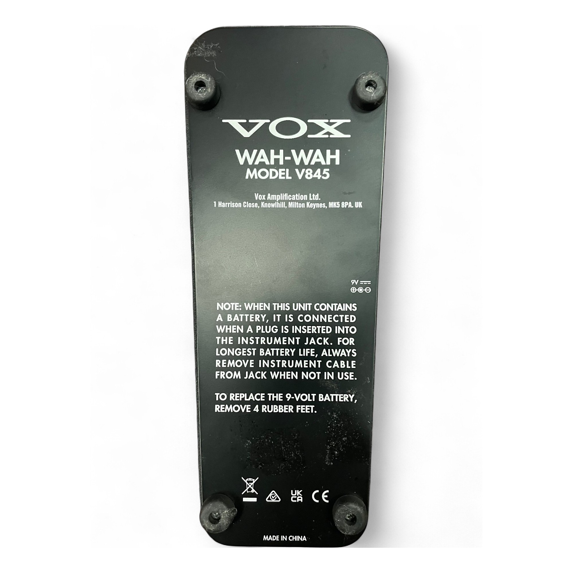 ギター VOX WAHWAH MODEL V845 Vox V845 Classic Wah Pedal – Mainstagemusic