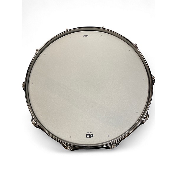 Used DW 14X6.5 Collector's Series Snare Satin Black Over Brass Snare Drum With Black Nickel Hardware Drum