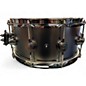 Used DW 14X6.5 Collector's Series Snare Satin Black Over Brass Snare Drum With Black Nickel Hardware Drum