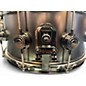 Used DW 14X6.5 Collector's Series Snare Satin Black Over Brass Snare Drum With Black Nickel Hardware Drum