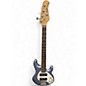 Used Sterling by Music Man Ray5 5 String Blue Electric Bass Guitar thumbnail