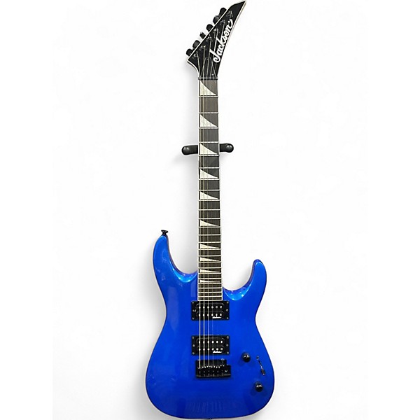 Used Jackson JS32 Dinky Blue Sparkle Solid Body Electric Guitar