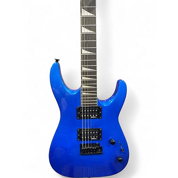 Used Jackson JS32 Dinky Blue Sparkle Solid Body Electric Guitar
