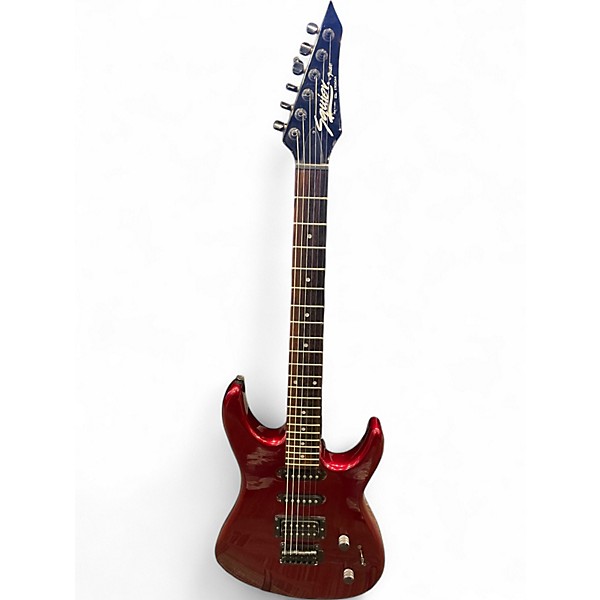 Used Squier HM1 Candy Apple Red Metallic Solid Body Electric Guitar