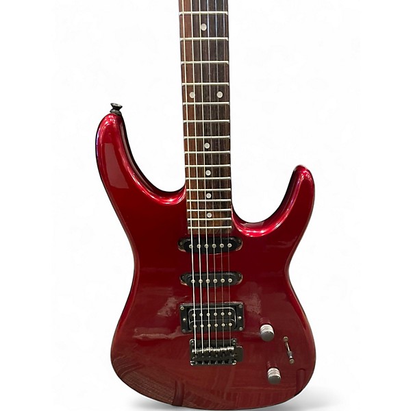 Used Squier HM1 Candy Apple Red Metallic Solid Body Electric Guitar